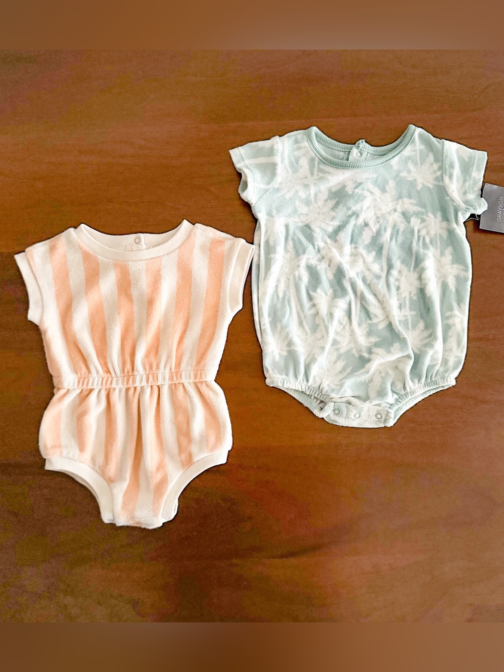 Grayson Mini/C&J Terry Summer Rompers